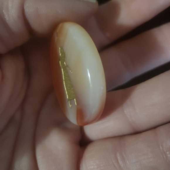 New Hand Carved Virgo Red Onyx Agate Oval Pendant Amulet. - Picture 7 of 13